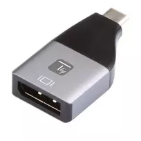 Techly IADAP USBC-DP4K USB-C į DisplayPort adapteris 4K 60Hz juodas/sidabrinis
