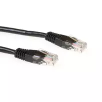 ACT Black 5 metrų U/UTP CAT6 jungiamasis kabelis su RJ45 jungtimis