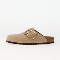 Bieknstock Boston Big Buckle Leather Nubuck Sandcastle - Dydis 36 (1028052 Laisvalaikio batai)
