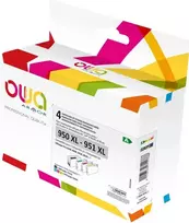 Armor OWA - 4er-Pack - Schwarz, Gelb, Cyan, Magenta - kompatibel - Tintenpatrone (Alternative zu: HP 950XL, HP 951XL) - für HP Officejet Pro 251dw, 27