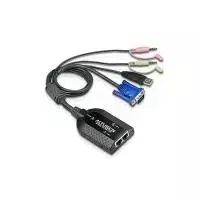 ATEN Dual USB - VGA į CAT5e/6 KVM adapterio kabelis su garsu ir virtualios laikmenos palaikymu (tik KM0932)
