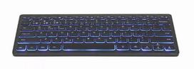 Klaviatūra Gembird KB-BTRGB-01-DE Universal Bluetooth QWERTZ vokiška juoda