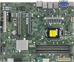 Super Micro SUPERMICRO X12SCA-F pagrindinė plokštė - ATX - LGA1200 lizdas - W480 mikroschemų rinkinys - USB-C Gen2, USB 3.2 Gen 1, USB 3.2 Gen 2 - Gigabit LAN, 2,5 Gigabit LAN - Integruota grafika
