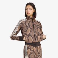 adidas Satin Snake Print Firebird Track Jacket Linen/ Magic Beige - Dydis XS (KX1885 Striukės)