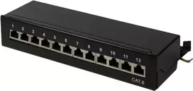 LogiLink paskirstymo skydas 19 inch Cat6 STP 16 portų pilka