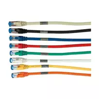 Pataisos kabelis RJ45 CAT6A 500 MHz 0,15 m geltonas S-STP (S/FTP) AWG26 LSZH Synergy 21