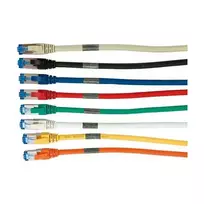 Patch kabelis RJ45 CAT6A 500MHz 0,15m pilkas S-STP (S/FTP) AWG26 LSZH Synergy 21