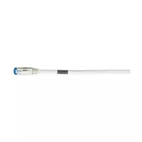 Patch kabelis RJ45 CAT6A 500MHz 1,0m baltas S-STP (S/FTP) TPE/LSZH (Superflex) AWG26 Synerg
