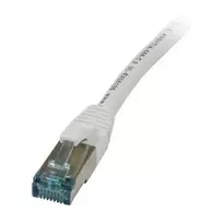 Patch kabelis RJ45 CAT6A 500MHz 2m baltas S-STP (S/FTP) TPE/LSZH Superflex AWG26 Synergy
