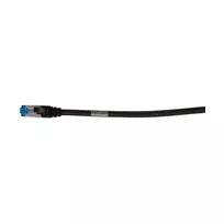 Pataisos kabelis RJ45 CAT6A 500MHz 3m juodas S-STP (S/FTP) TPE/LSZH Superflex AWG26 Synergy