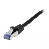 Patch kabelis RJ45 - CAT6A 500MHz - 1,5m - juodas - S-STP (S/FTP) - komponentų testuotas (GHMT sertifikuotas) - A