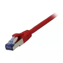 Pataisos laidas RJ45 CAT6A 500MHz 5m raudonas S-STP (S/FTP) AWG26