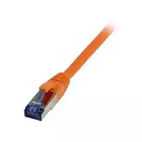 Patch laidas RJ45 CAT6A 500MHz 0,5m oranžinis S-STP (S/FTP) TPE/LSZH Superflex AWG26 Syner