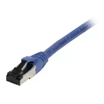 Synergy 21 jungiamasis kabelis RJ45, CAT8.1 2000MHz, 0,25 m, mėlynas, S-STP (S/FTP), TPE (Ultra SuperFlex), AWG26