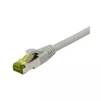 Patch laidas RJ45, CAT6A 500MHz, 1,5 m, pilkas, S-STP (S/FTP), TPE/LSZH (Ultraflex), AWG26, su Cat.7 žaliava, Synergy 21 (S217604)