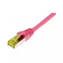 Pataisos laidas RJ45, CAT6A 500MHz, 7,5 m, raudonai violetinė, S-STP (S/FTP), TPE/LSZH (Ultraflex), AWG26, su Cat.7 žaliava, Synergy 21 (S217706)