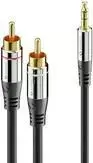 sonero 2x Cinch auf 3.5mm Audio Kabel 1.5m - 3.5mm - Männlich - 2 x RCA - Männlich - 1,5 m - Schwarz (S-AC600-015)