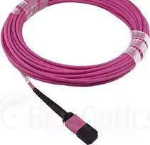 Šviesolaidinis sujungimo kabelis CBO SFP5252FU15MKB 15 m MPO OM4, rausvai violetinis