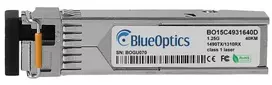BlueOptics SFP-BXD43-40KM-FR-BO SFP siųstuvo-imtuvo modulis, suderinamas su Fortinet SFP-BXD43-40KM, 1000BASE-BX-D, LC simplex, singlemode, TX1490nm/RX1310nm, 40 km, DDM
