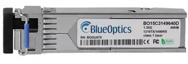 BlueOptics SFP-BXU34-40KM-FR-BO SFP transiverio modulis, suderinamas su Fortinet SFP-BXU34-40KM, 1000BASE-BX-U, LC simplex, vienmodis, TX1310nm/RX1490nm, 40 km, DDM