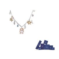 Swarovski Alloy Necklaces Womens Silver F-Original brand box sidabras