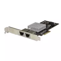 StarTech.com Dviejų prievadų 10G PCIe tinklo adapterio kortelė - Intel-X550AT 10GBASE-T ir NBASE-T PCI Express tinklo sąsajos adapteris 10/5/2.5/1GbE kelių gigabitų Ethernet 5 greičių NIC LAN kortelė
