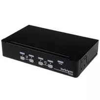 StarTech.com 4 prievadų 1U stelažinis USB KVM jungiklis su OSD, 1920 x 1440 pikselių, stelažinis montavimas, 5,4 W, 1U, juodas