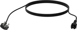 Maitinimo laidas Vision TC 3MUKCVLF/BL 3m BS 1363 IEC C5 Juodas