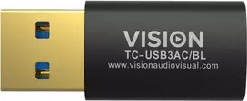 Vision Professional USB adapteris – USB A (kištukas) į USB-C (lizdas) – USB 3.0 – juodas (TC-USB3AC/BL)