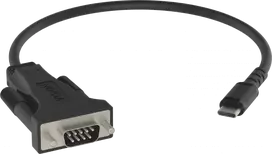 Vision Professional Sirius adapteris – USB-C (kištukas) į DB-9 (kištukas) – juodas