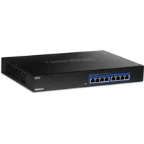 TRENDnet TEG S708 – tinklo jungiklis, 8 prievadai 100/1000/2.5G/5G/10GBase-T, stalinis arba montuojamas į stelažą