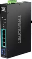 TRENDnet TI-PGM541 – valdomas PoE+ jungiklis, 4 x Gigabit (PoE+) + 1 x SFP, -20 °C – 65 °C, 120 W