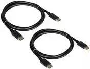 TRENDnet - DisplayPort-Kabel - DisplayPort (M) zu DisplayPort (M) - DisplayPort 1.2 - 1.8 m - unterstützt 4K 60 Hz (3840 x 2160) (Packung mit 2)