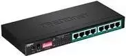 TRENDnet TPE LG80 - nevaldomas jungiklis - 8 x 10/100/1000 (PoE+) - stalinis - PoE+ (65 W) (TPE-LG80)