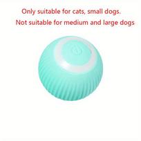 Cat Toy Self-Entertainment Boredom Relief Teaser Stick Smart Rolling Ball Automatic Cat Ball Cat Toy Electric Cat Supplies mėlyna