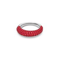 Swarovski TIGRIS technology inlay rhodium plated crystal ring women's red 5611176 raudona