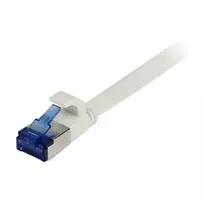 Synergy 21 Patch Laidas RJ45, CAT6A 500MHz, 7m, Baltas, U/FTP, Plokščias, TPE (Superflex), AWG32