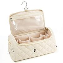 Hangable Quilted Travel Case for Dyson Airwrap Hair Tools Portable Storage Organizer Bag Wash Bags with Hook