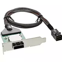 InLine SAS HD adapterio laikiklis žemo profilio, išor. SFF-8088 / vid. SFF-8643 0,5 m