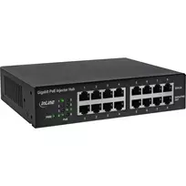 InLine PoE+ Gigabit tinklo maitinimo injektorių šakotuvas 8 prievadai (8x PoE+), 1Gb/s, 19 colių 1U