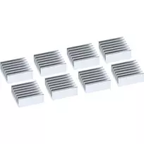 InLine aušinimo briaunos IC mikroschemoms su lipnia pagrindu, 8 vnt.