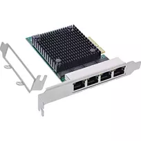 InLine Quad Gigabit tinklo plokštė, 4x RJ45 2,5Gb/s, PCIe x4, su žemo profilio laikikliu