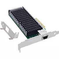 InLine 10 gigabitų tinklo plokštė, 1x RJ45 10Gb/s, PCIe x8, su žemo profilio laikikliu