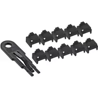 InLine RJ45 prievado blokavimo rinkinys, 10 blokatorių su raktu, juodos spalvos