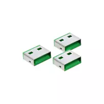 InLine papildymo rinkinys 20 vnt. USB prievadų blokatorių žali 55723N