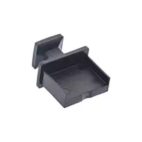 Dulkių dangteliai USB-A moteriškam lizdui InLine 59948A juodi 50 vnt.