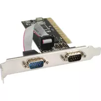 InLine PCI daugiakanalė I/O valdiklio kortelė su 2 DB9 nuosekliaisiais prievadais