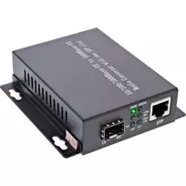 InLine 66659D Tinklo keitiklis varis–šviesolaidis 10/100/1000Mb/s TP į SFP, vienmodis, 20 km