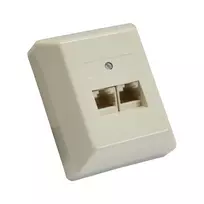 InLine ISDN sieninė rozetė 2x RJ45 moteriška 2x 8 prievadai 69988B