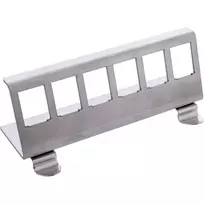 InLine 76203G metalinis Keystone laikiklis DIN bėgiui, 6 prievadai